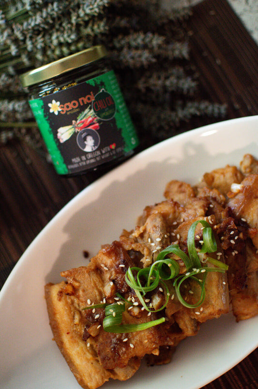 Spicy Garlic Miso Pork Belly