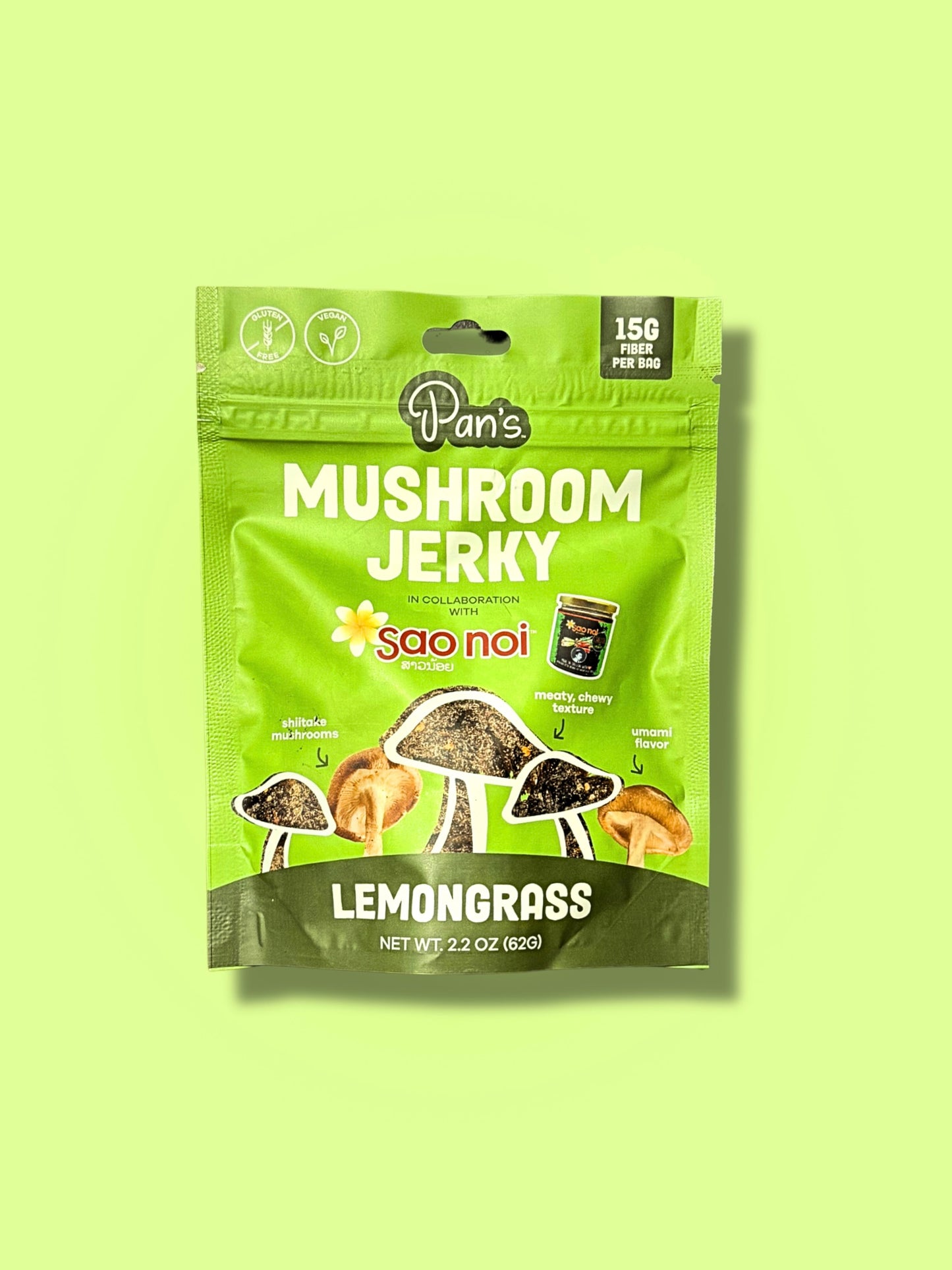 New *Limited Edition* - Pan's x Sao Noi Lemongrass Mushroom Jerky